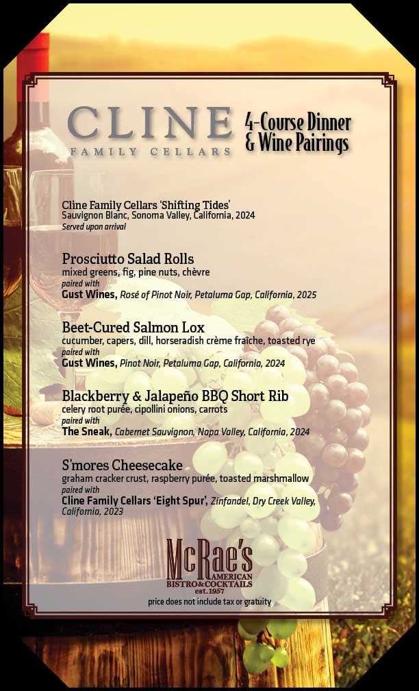 2026_06_10-McRae's-CLINE-Wine-Menu-8_5-x-14-RRv3-WEB-FINAL-WEB Wine Diner at McRaes's American Bistro